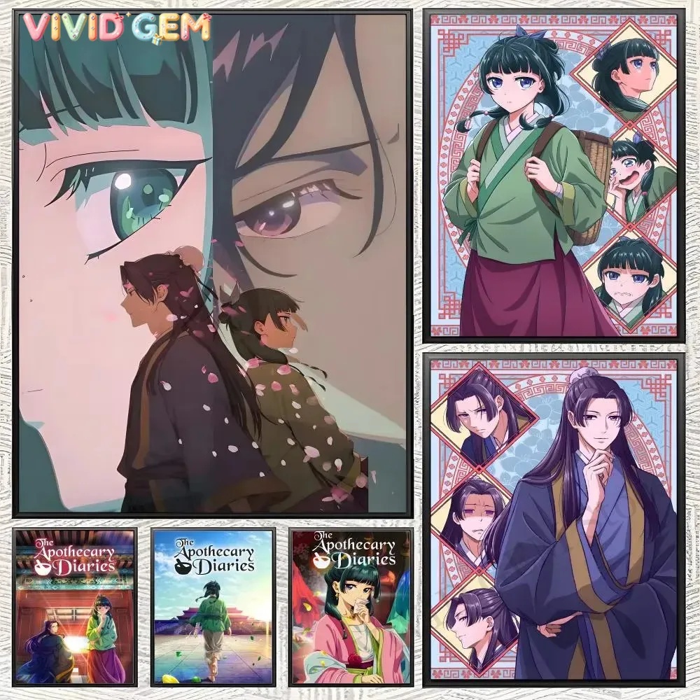 Photo Mosaic Print - VIVID GEM ダイヤモンドペインティング アニメ「薬師の手記」ダイヤモンドモザイク 手作りアート 精巧なクリエイティブギフト