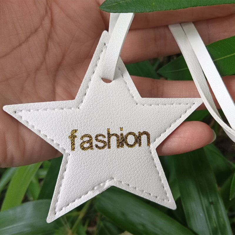 1 個無料イニシャル五芒星革荷物ペンダントスター pu レザ - Monogram Keychain Leather のレビューと価格